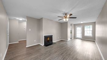 Wood-burning fireplace